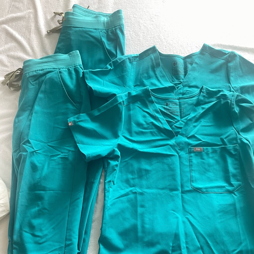 Figs ZAMORA joggers teal (one pair of joggers, not the set)